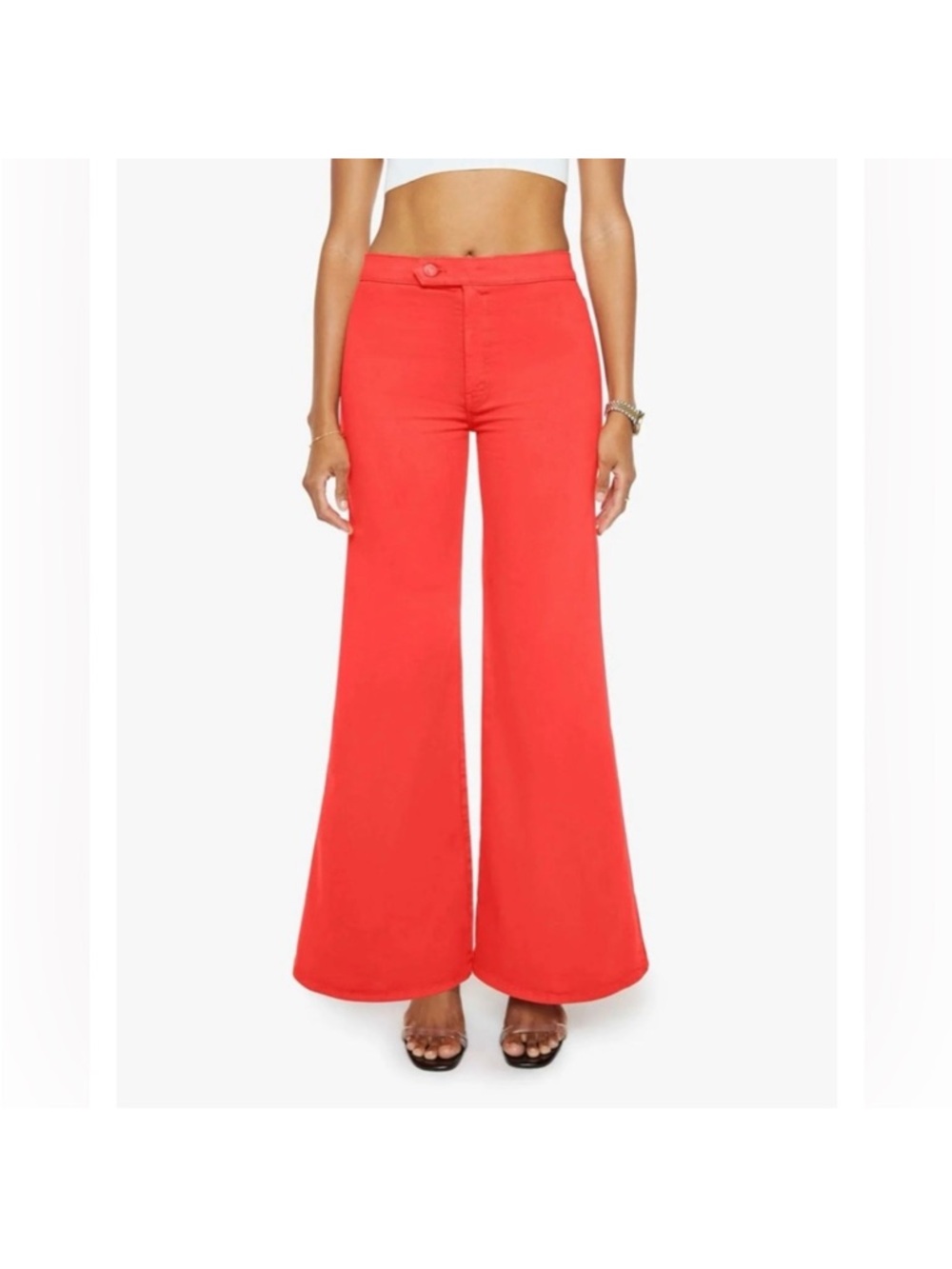 Mother Tab Roller Skimp Play Date Emberglow Jeans 26